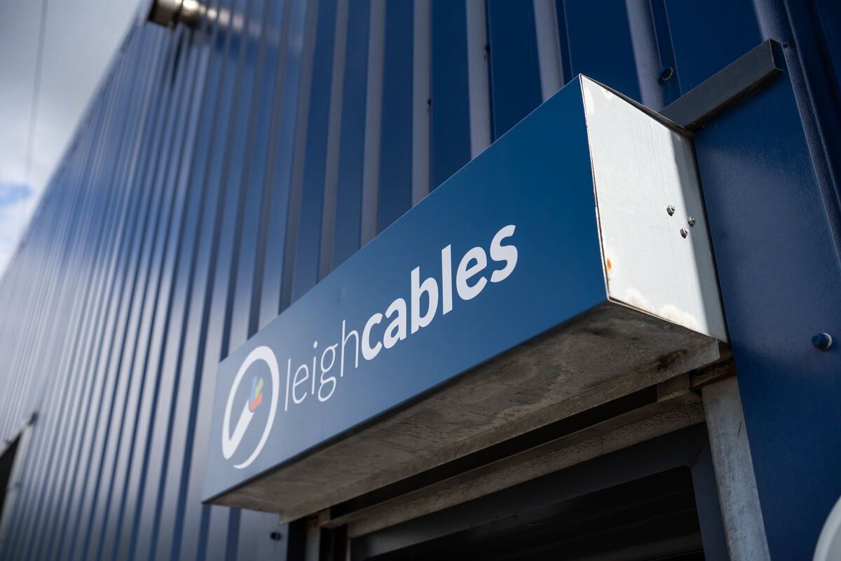 Leigh Cables sign on the factory