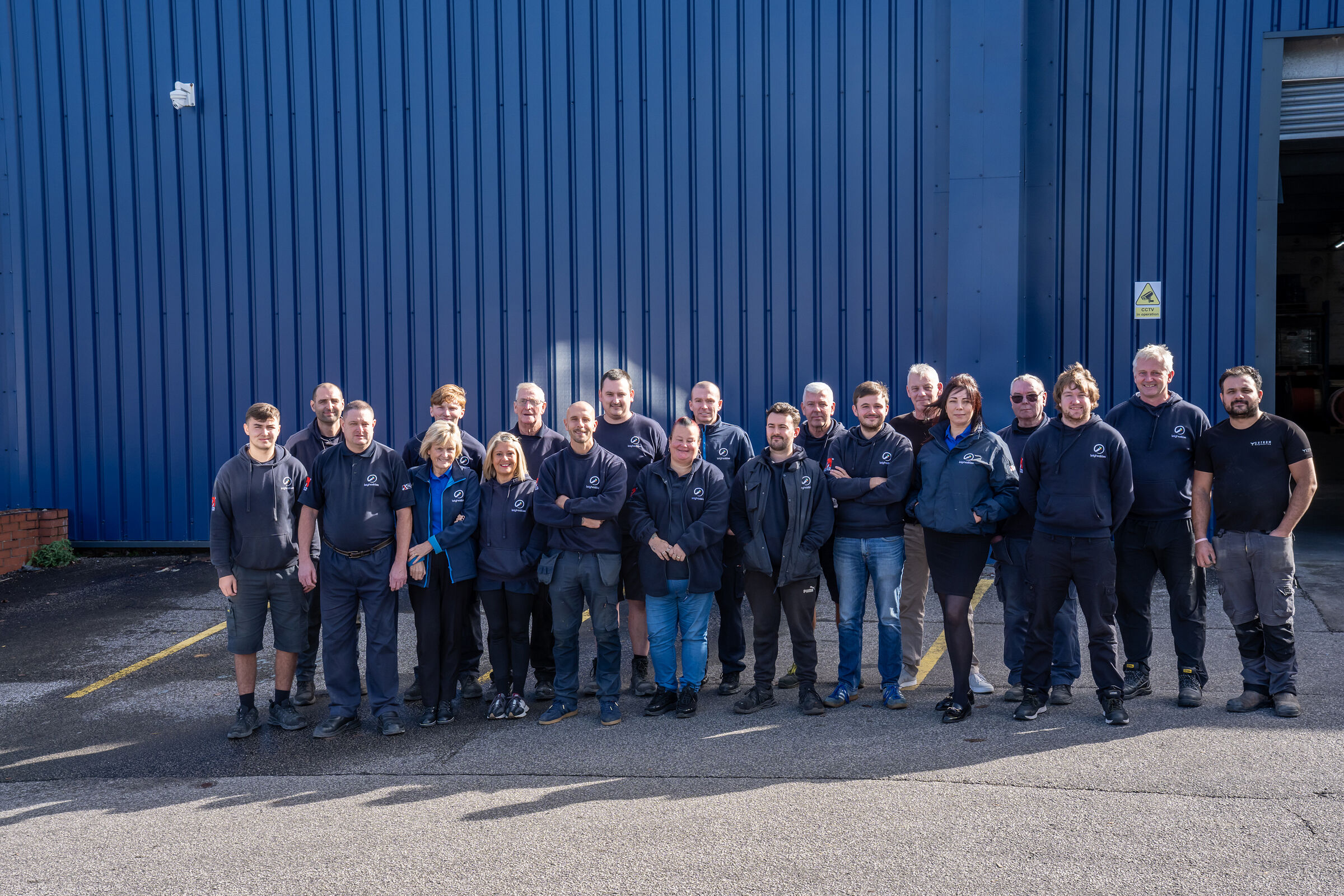 The Leigh Cables team in front of the factory